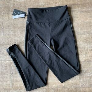 Lanston Sport High Waisted Leggings Black Pant Women’s XS Faux leather USA